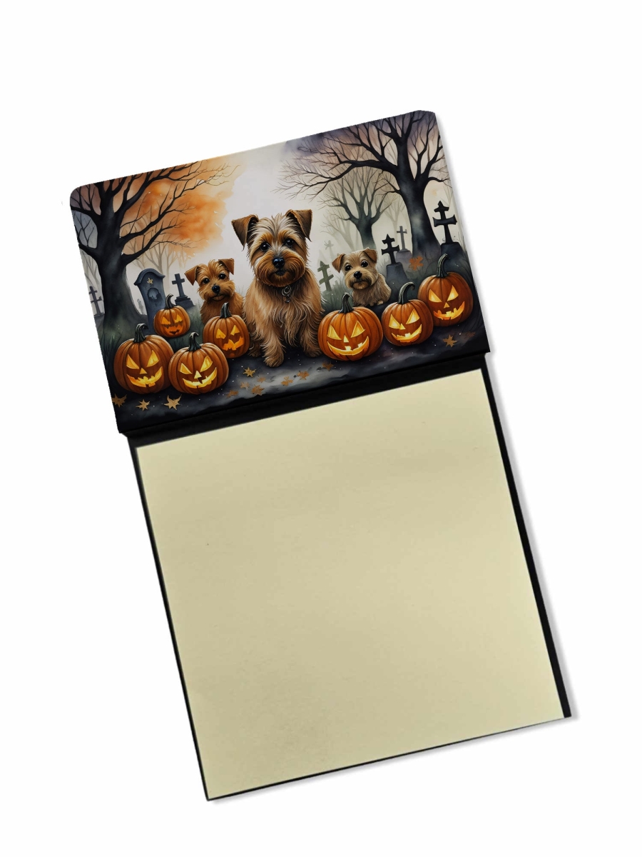 DAC2048SN 5.25 x 3.25 in. Norfolk Terrier Spooky Halloween Sticky Note Holder
