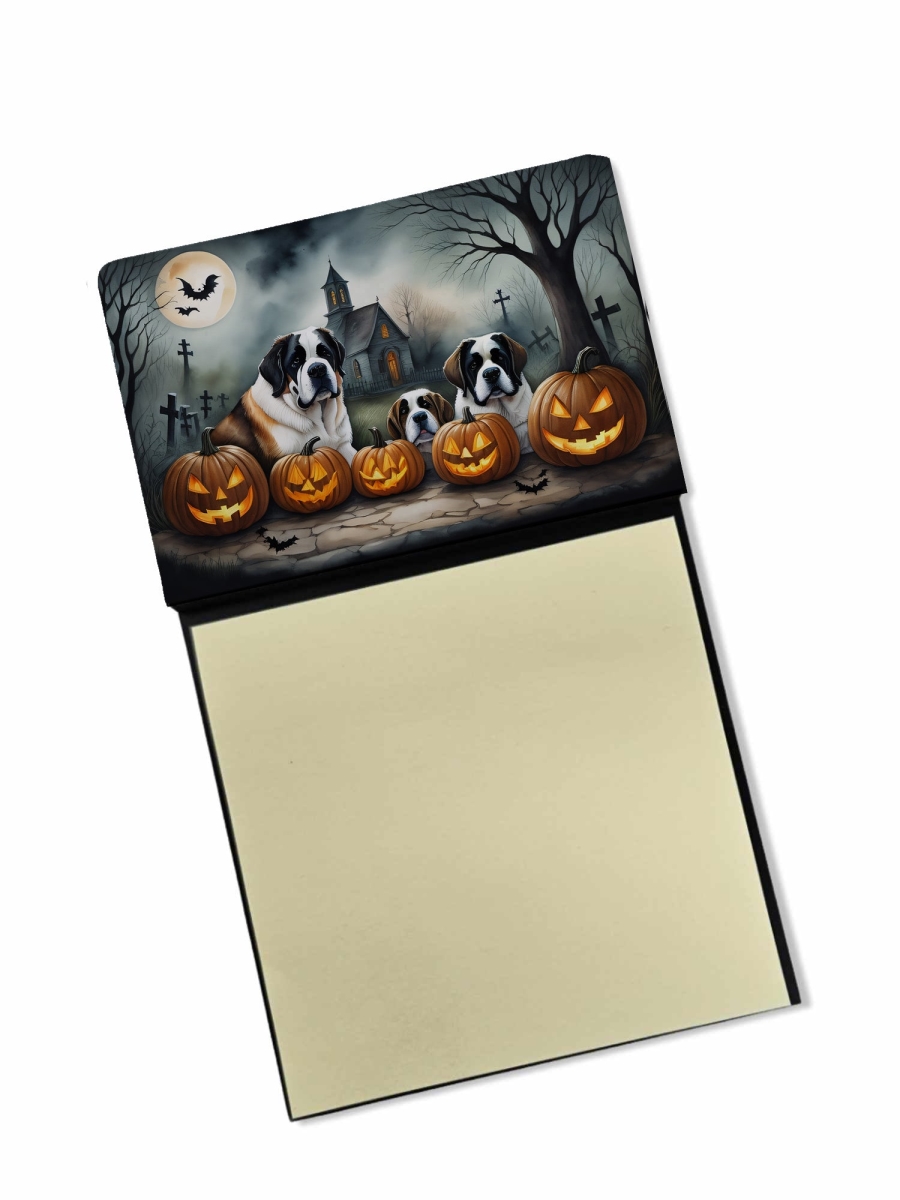 DAC2050SN 5.25 x 3.25 in. Saint Bernard Spooky Halloween Sticky Note Holder