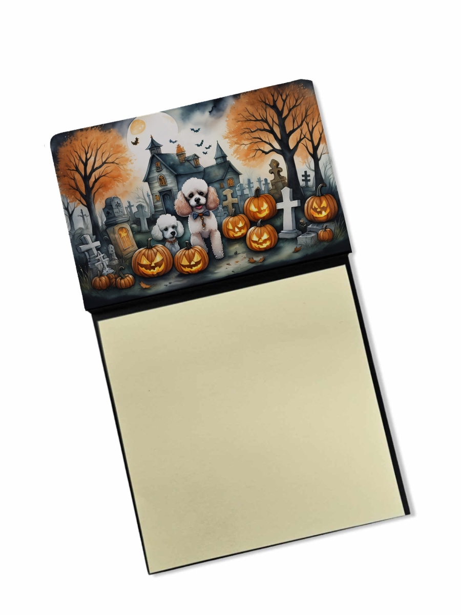 DAC2067SN 5.25 x 3.25 in. Poodle Spooky Halloween Sticky Note Holder