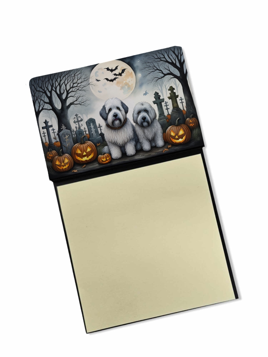 DAC2071SN 5.25 x 3.25 in. Old English Sheepdog Spooky Halloween Sticky Note Holder