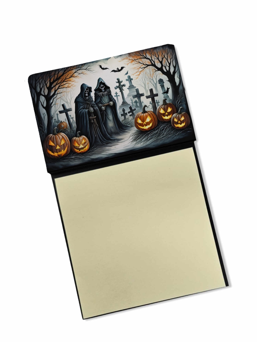 DAC2275SN 5.25 x 3.25 in. The Grim Reaper Spooky Halloween Sticky Note Holder