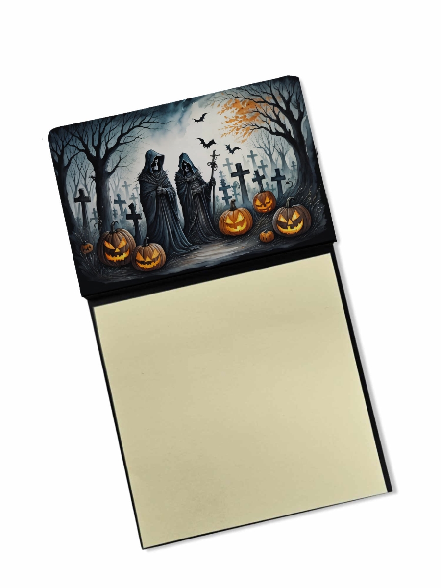 DAC2276SN 5.25 x 3.25 in. The Grim Reaper Spooky Halloween Sticky Note Holder