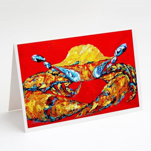 5 x 7 in. Crab Fat & Sassy Greeting Cards - Pack of 8