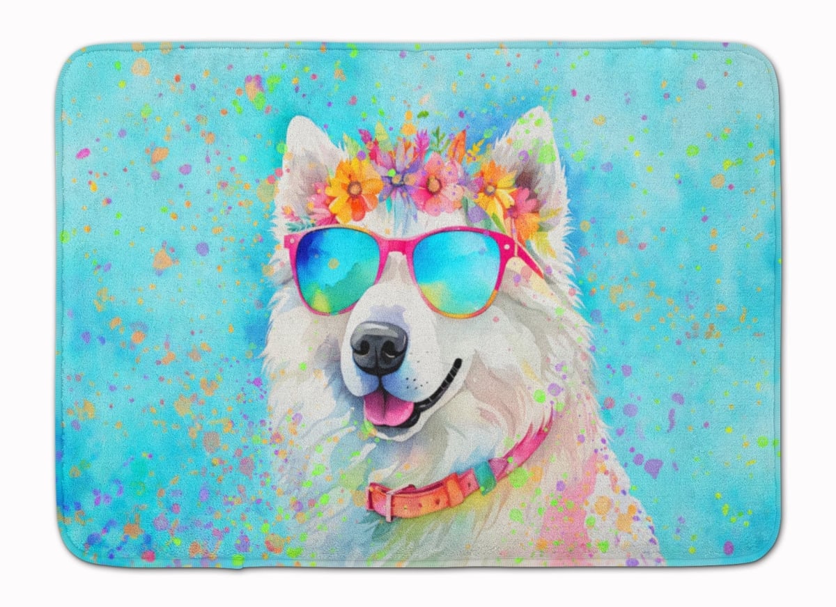 DAC2548RUG 19 x 27 in. Samoyed Hippie Dawg Memory Foam Kitchen Mat