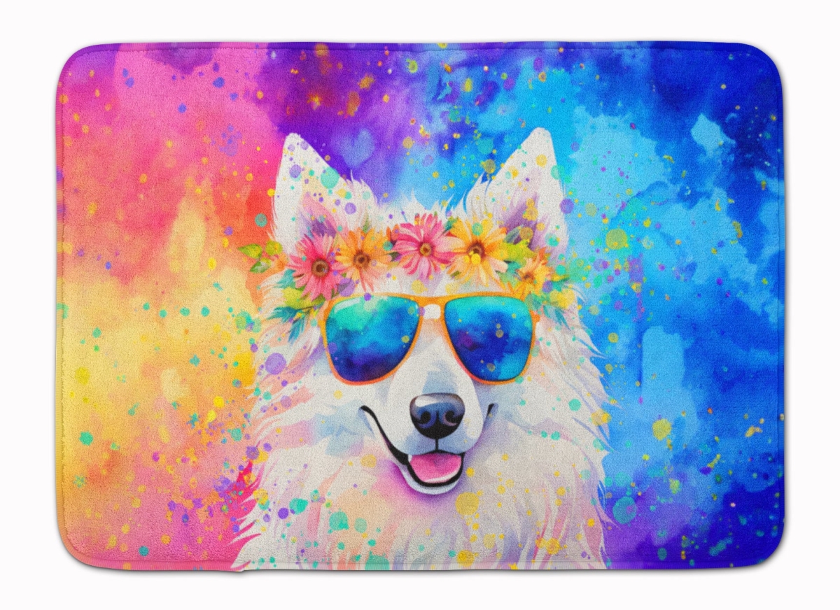 19 x 27 in. Samoyed Hippie Dawg Memory Foam Kitchen Mat