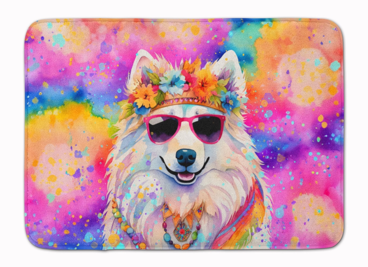 DAC2550RUG 19 x 27 in. Samoyed Hippie Dawg Memory Foam Kitchen Mat