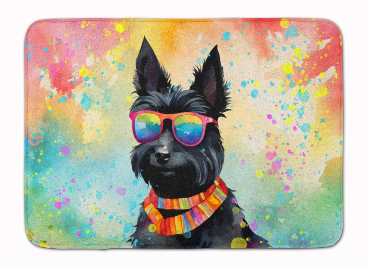 DAC2557RUG 19 x 27 in. Scottish Terrier Hippie Dawg Memory Foam Kitchen Mat