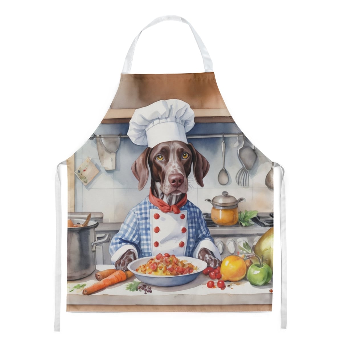 Picture of Carolines Treasures DAC6254APRON 30 x 27 in. German Shorthaired Pointer The Chef Apron