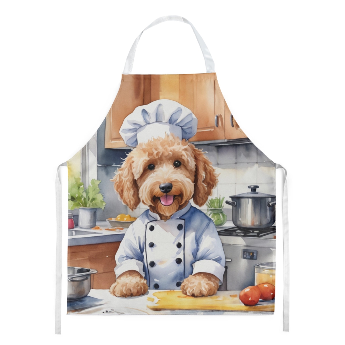 Picture of Carolines Treasures DAC6258APRON 30 x 27 in. Goldendoodle The Chef Apron