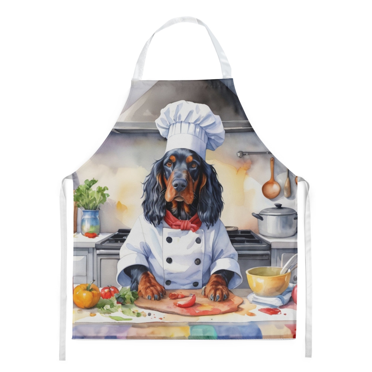 Picture of Carolines Treasures DAC6259APRON 30 x 27 in. Gordon Setter The Chef Apron