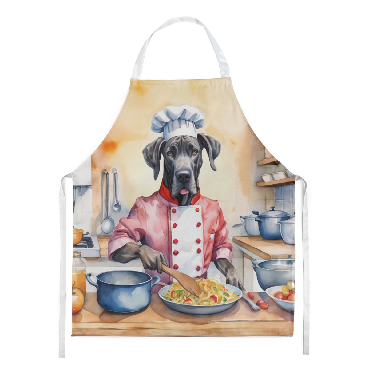 Picture of Carolines Treasures DAC6260APRON 30 x 27 in. Great Dane The Chef Apron