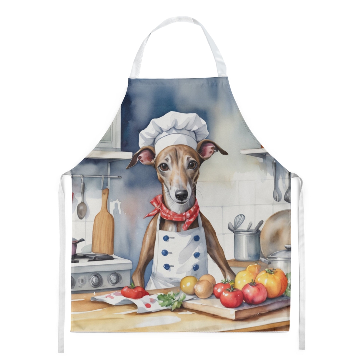 Picture of Carolines Treasures DAC6263APRON 30 x 27 in. Greyhound The Chef Apron