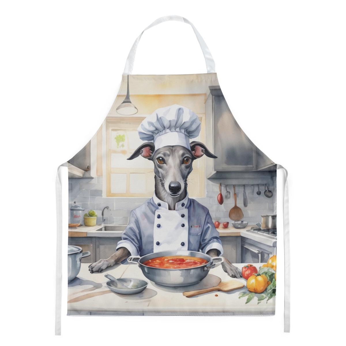 Picture of Carolines Treasures DAC6264APRON 30 x 27 in. Greyhound The Chef Apron