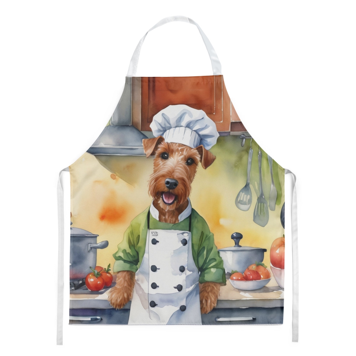 Picture of Carolines Treasures DAC6267APRON 30 x 27 in. Irish Terrier The Chef Apron
