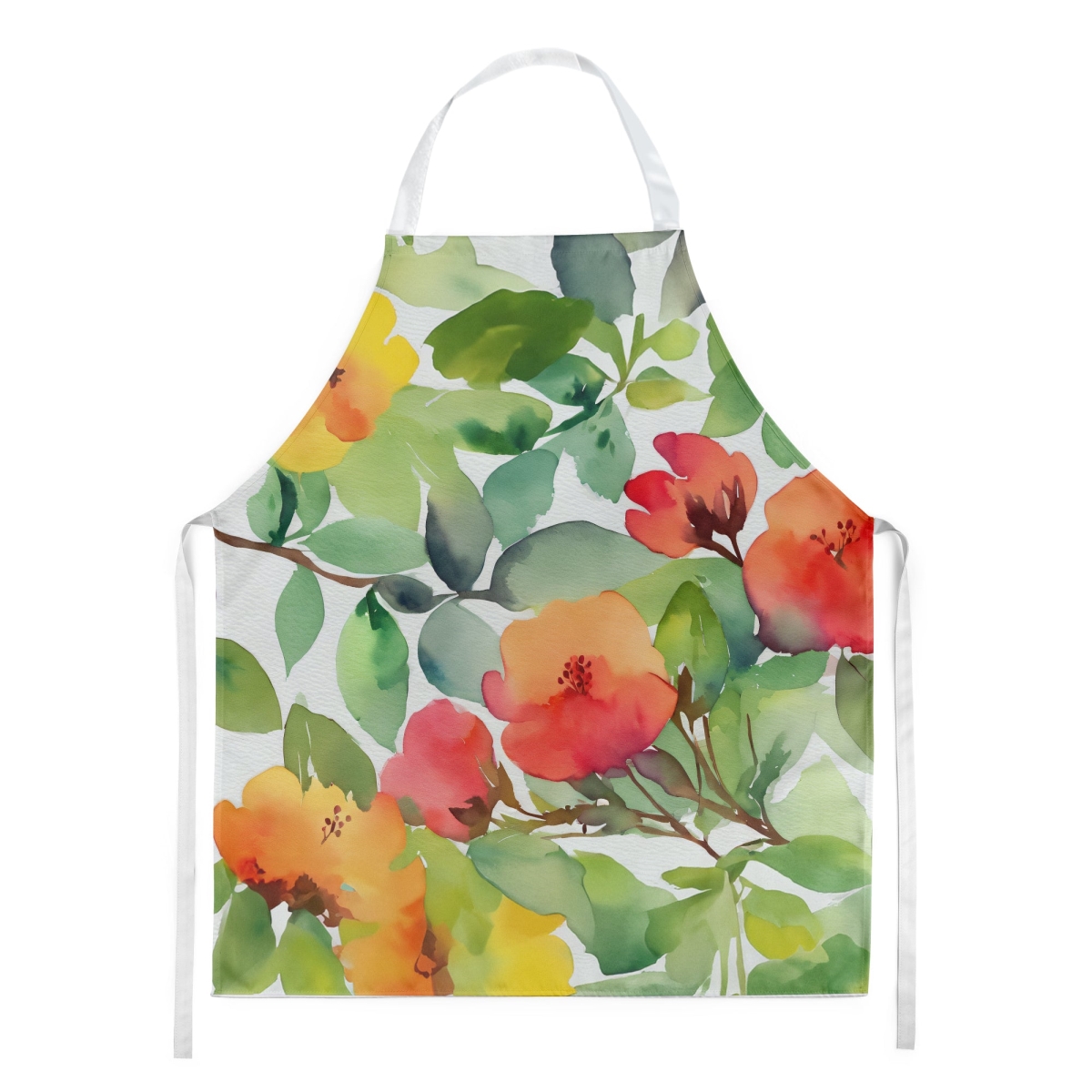 Picture of Carolines Treasures DAC1633APRON 30 x 27 in. Connecticut Mountain Laurels in Watercolor Apron