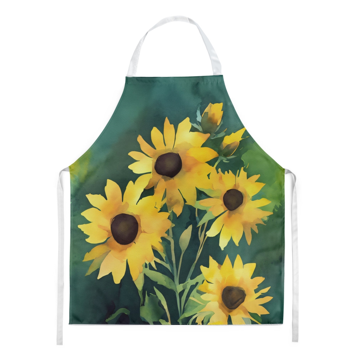 Picture of Carolines Treasures DAC1657APRON 30 x 27 in. Kentucky Goldenrod in Watercolor Apron