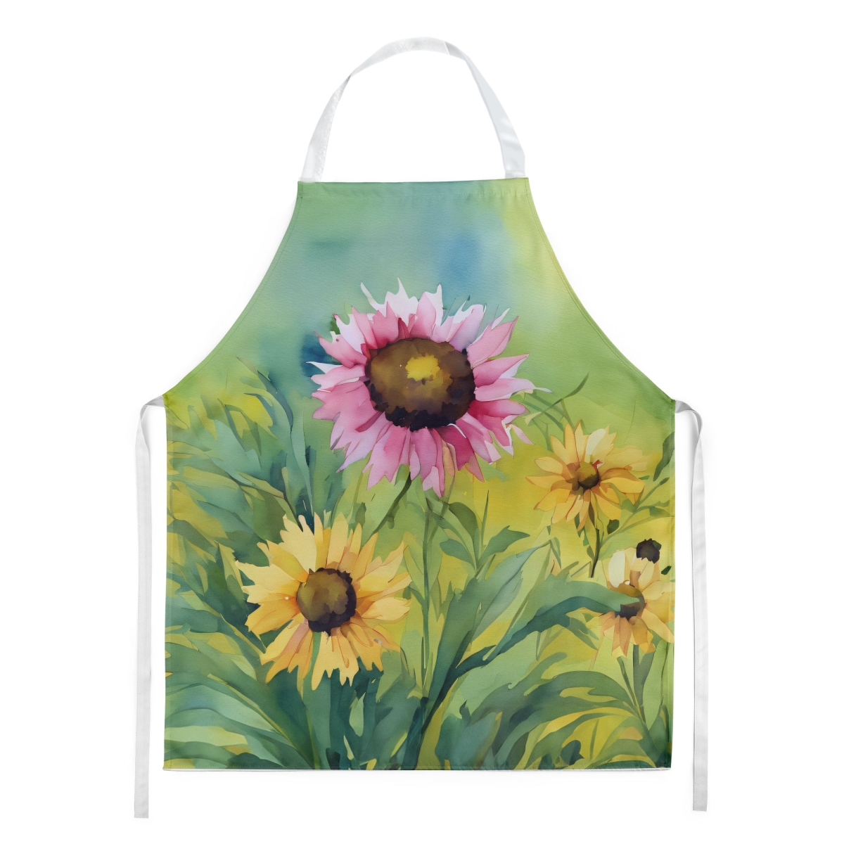 Picture of Carolines Treasures DAC1658APRON 30 x 27 in. Kentucky Goldenrod in Watercolor Apron