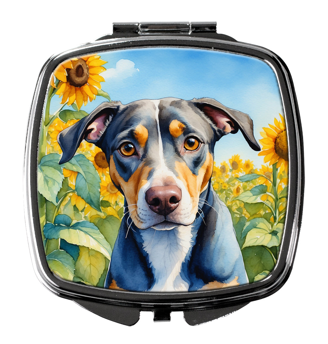 DAC6046SCM 3 x 2.75 in. Catahoula in Sunflowers Compact Mirror