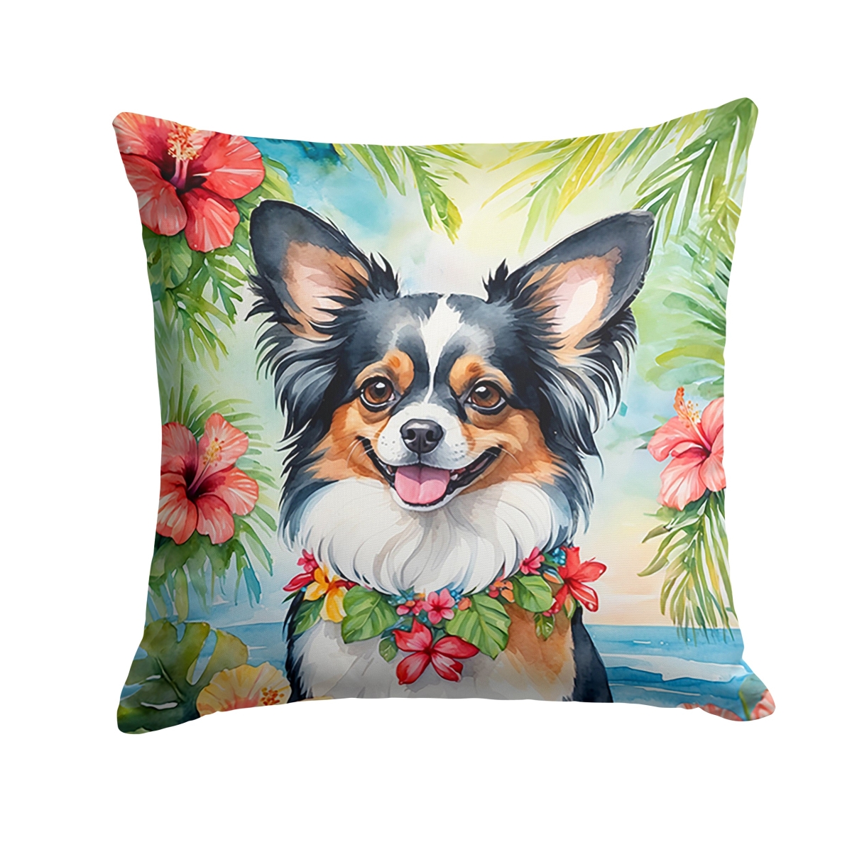 14 x 14 in. Papillon Luau Throw Pillow