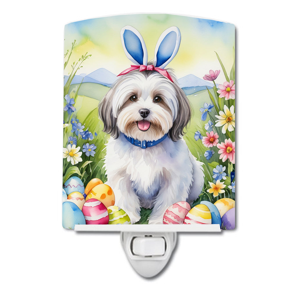 DAC5075CNL 6 x 4 in. Havanese Easter Egg Hunt Ceramic Night Light