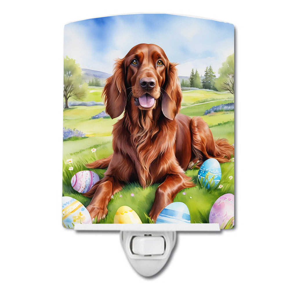 DAC5076CNL 6 x 4 in. Irish Setter Easter Egg Hunt Ceramic Night Light