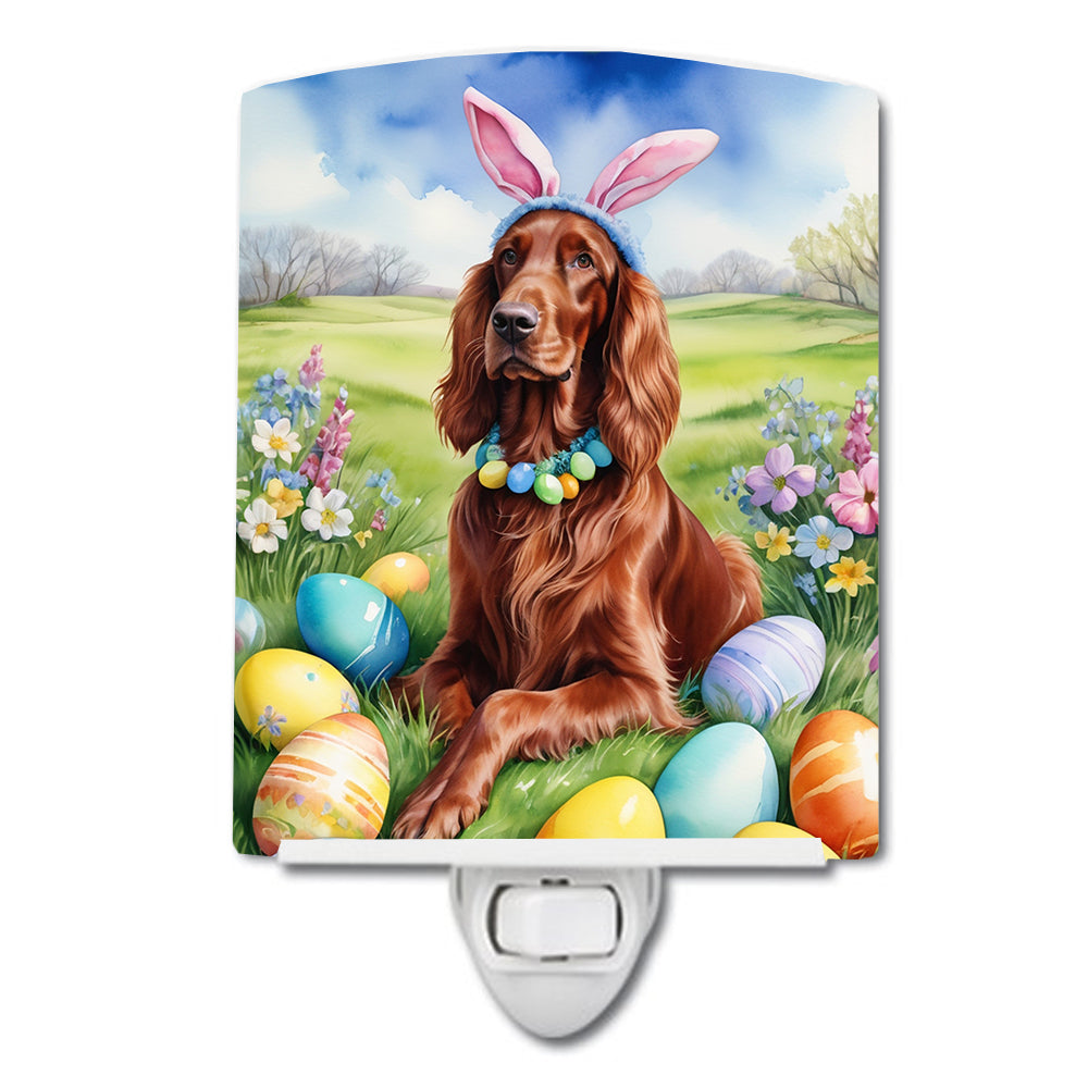 6 x 4 in. Irish Setter Easter Egg Hunt Ceramic Night Light