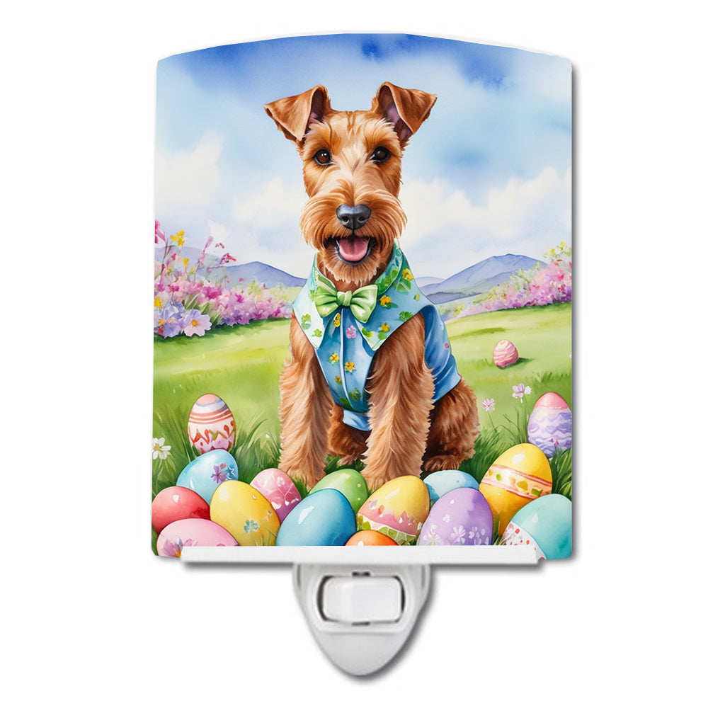 DAC5078CNL 6 x 4 in. Irish Terrier Easter Egg Hunt Ceramic Night Light
