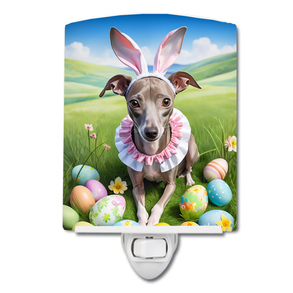 DAC5082CNL 6 x 4 in. Italian Greyhound Easter Egg Hunt Ceramic Night Light