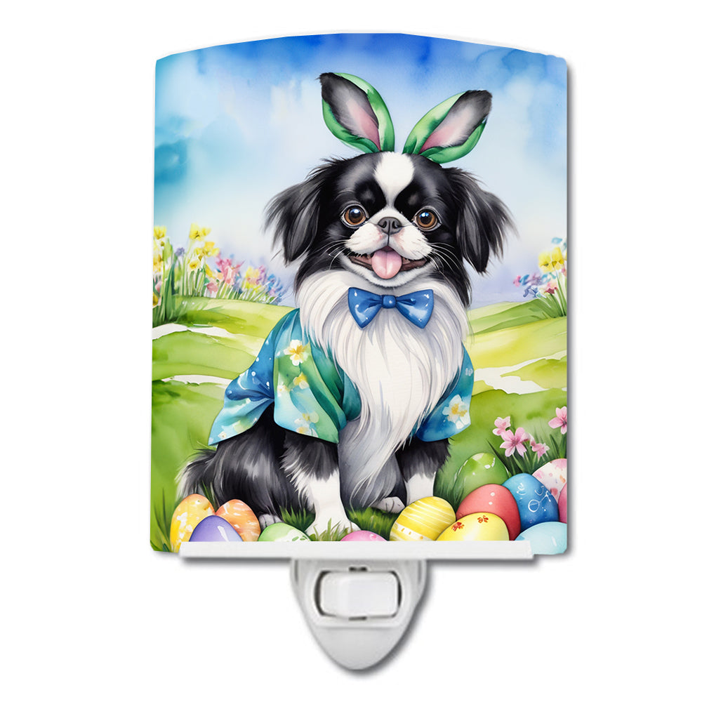 DAC5085CNL 6 x 4 in. Japanese Chin Easter Egg Hunt Ceramic Night Light
