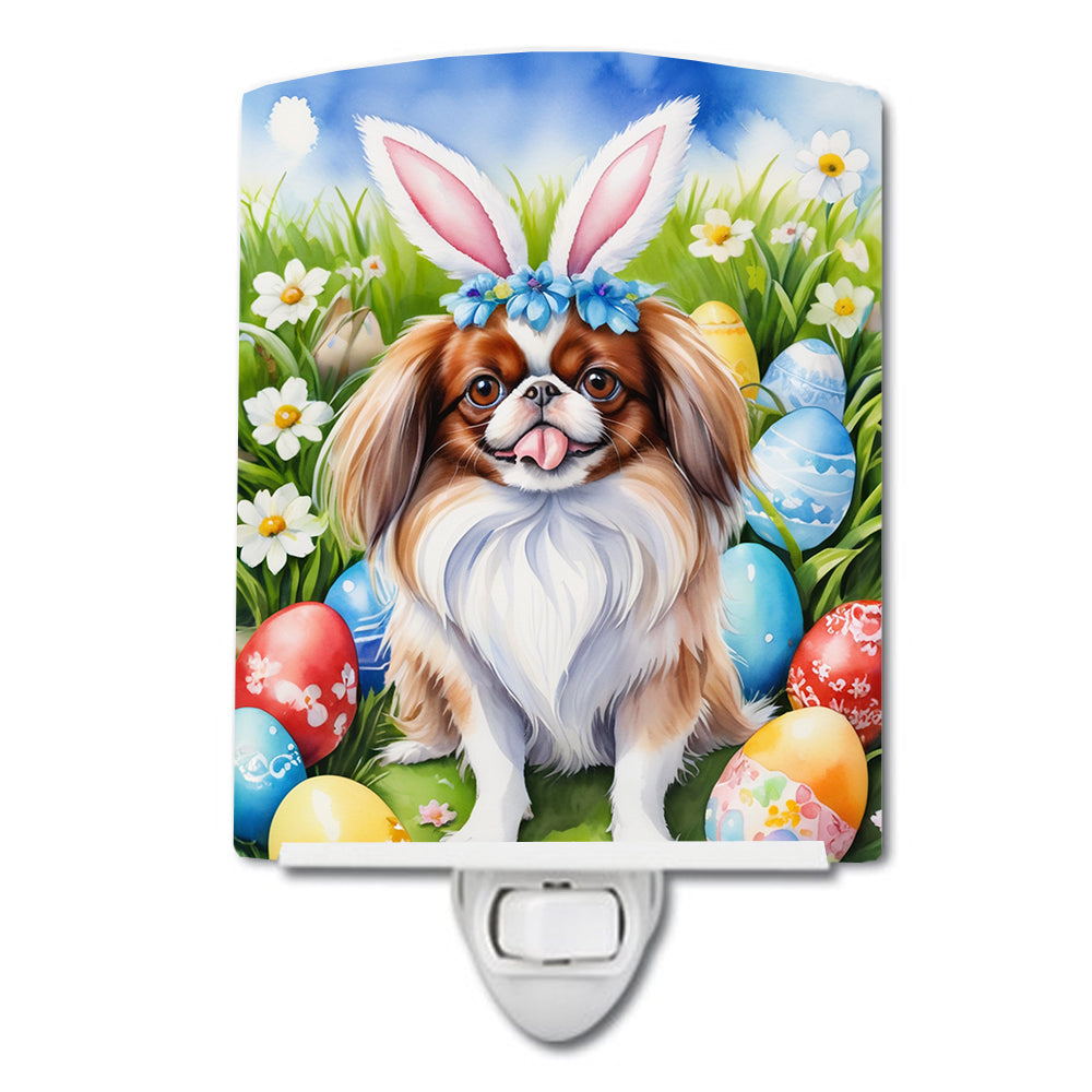 DAC5086CNL 6 x 4 in. Japanese Chin Easter Egg Hunt Ceramic Night Light