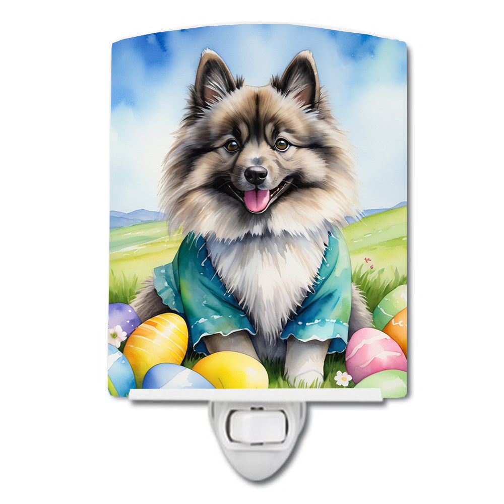 DAC5089CNL 6 x 4 in. Keeshond Easter Egg Hunt Ceramic Night Light