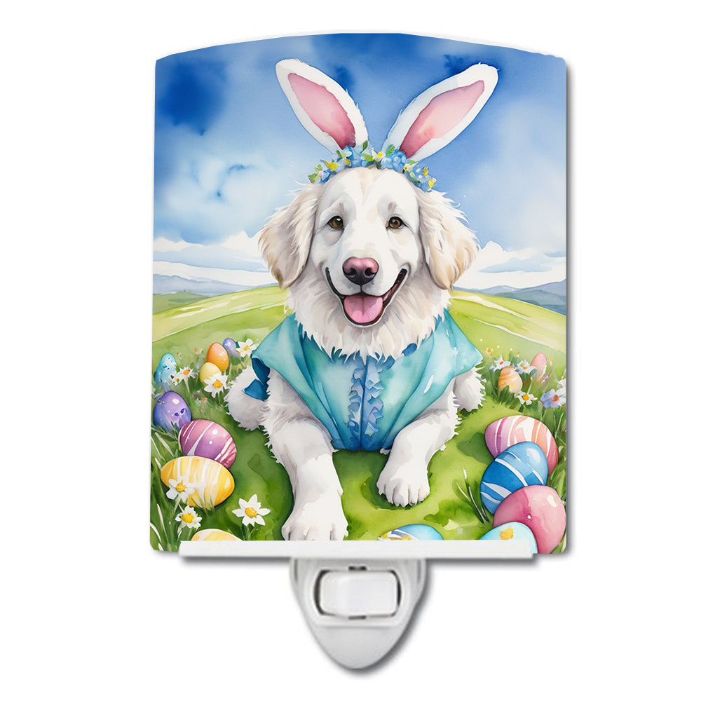 6 x 4 in. Kuvasz Easter Egg Hunt Ceramic Night Light