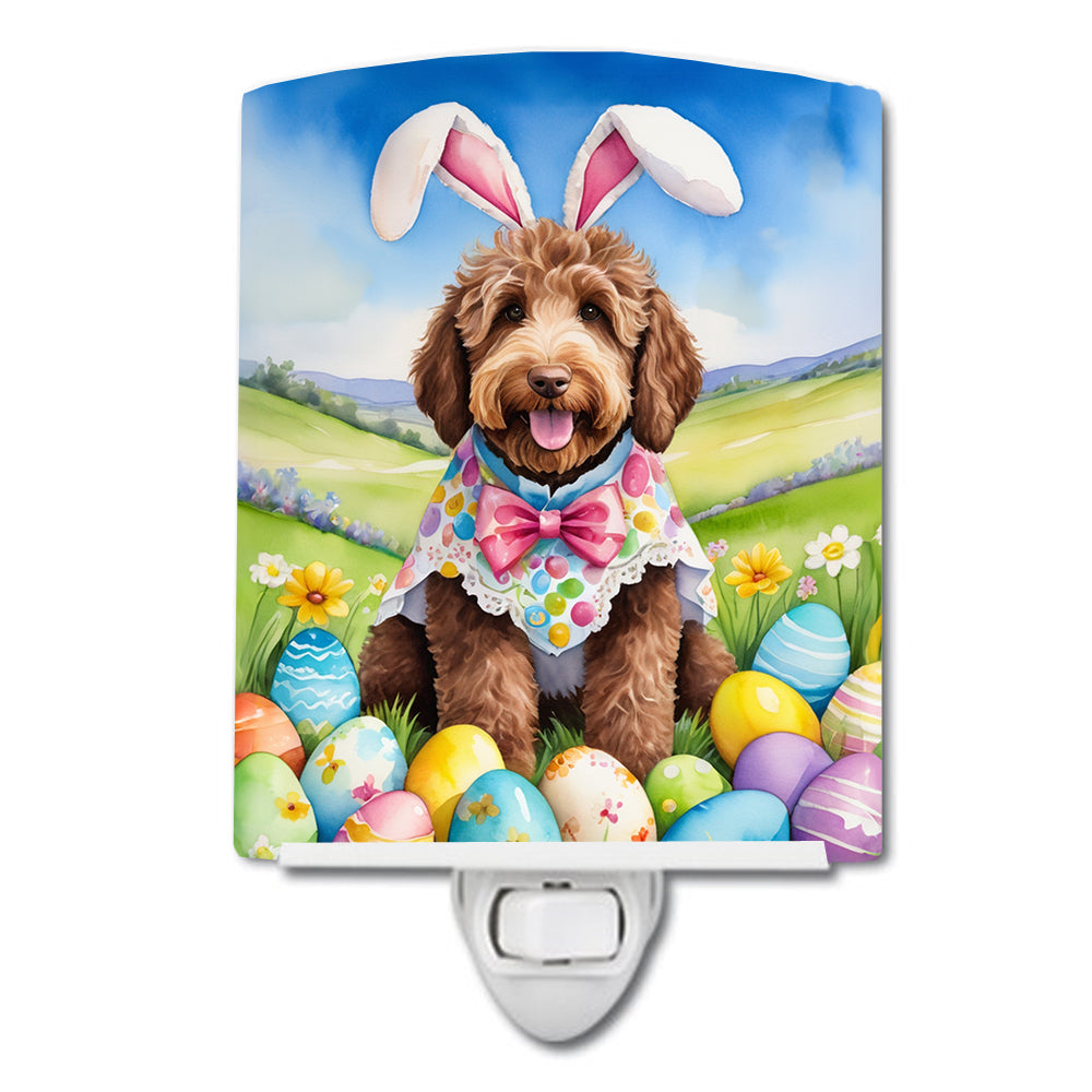 DAC5098CNL 6 x 4 in. Labradoodle Easter Egg Hunt Ceramic Night Light