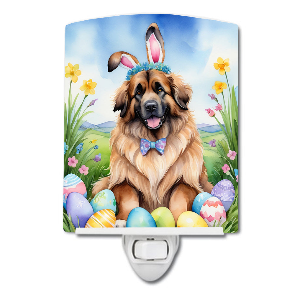 DAC5106CNL 6 x 4 in. Leonberger Easter Egg Hunt Ceramic Night Light