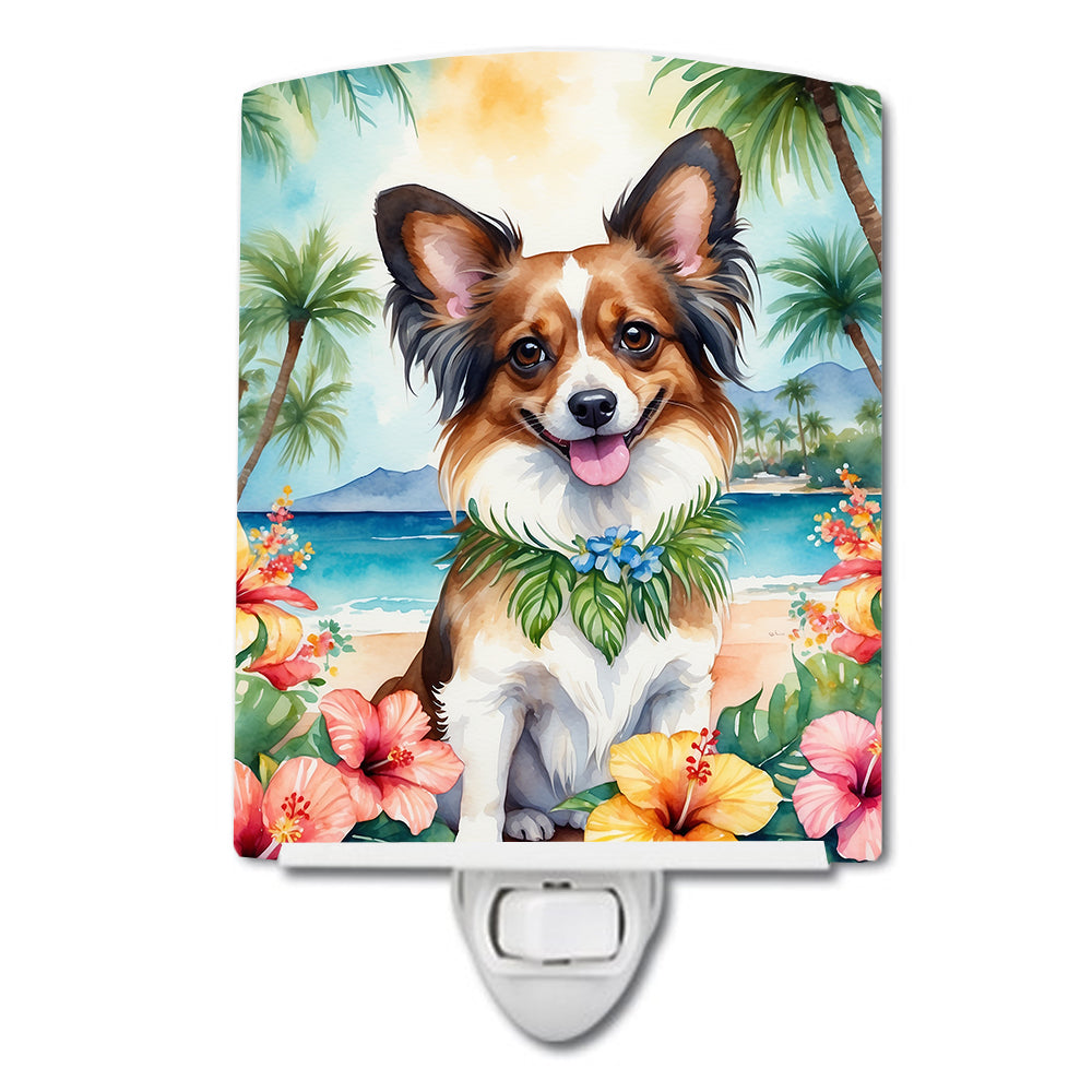 DAC6486CNL 6 x 4 in. Papillon Luau Ceramic Night Light