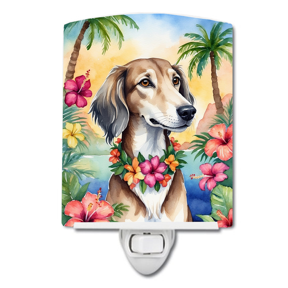 DAC6511CNL 6 x 4 in. Saluki Luau Ceramic Night Light