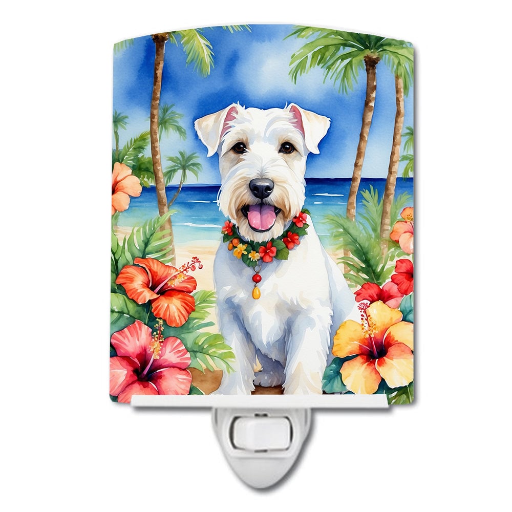 DAC6517CNL 6 x 4 in. Sealyham Terrier Luau Ceramic Night Light