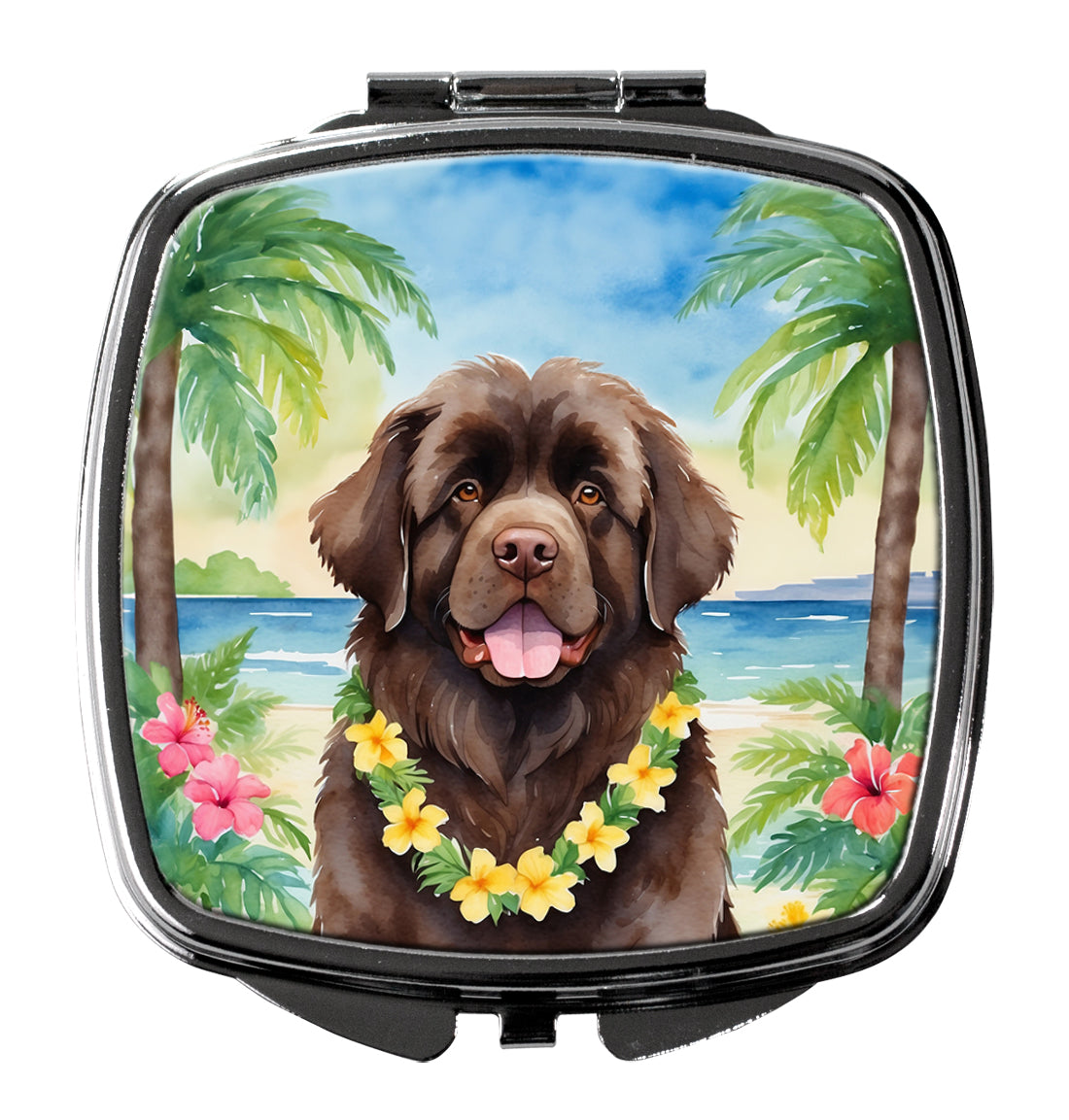 DAC6478SCM 3 x 2.75 in. foundland Luau Compact Mirror