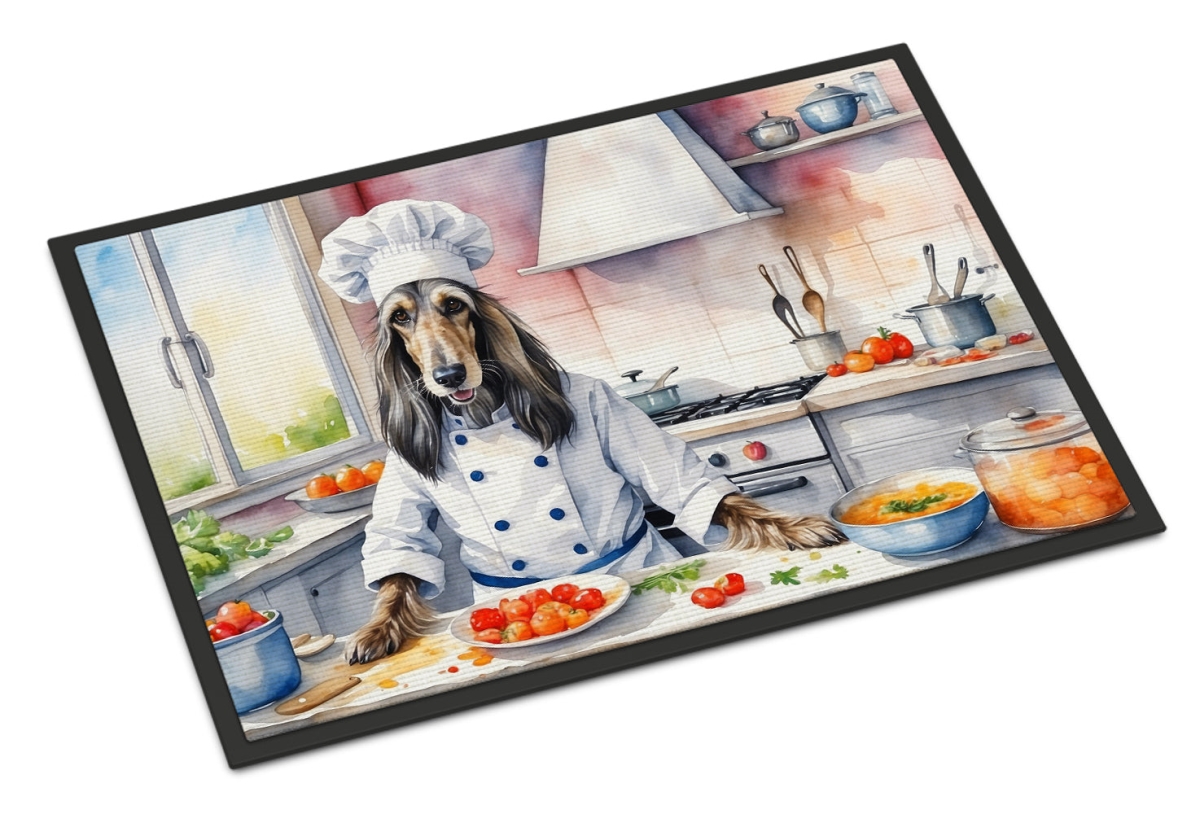 24 x 36 in. Afghan Hound The Chef Doormat