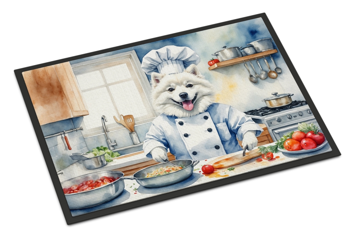 DAC6187JMAT 24 x 36 in. American Eskimo The Chef Doormat