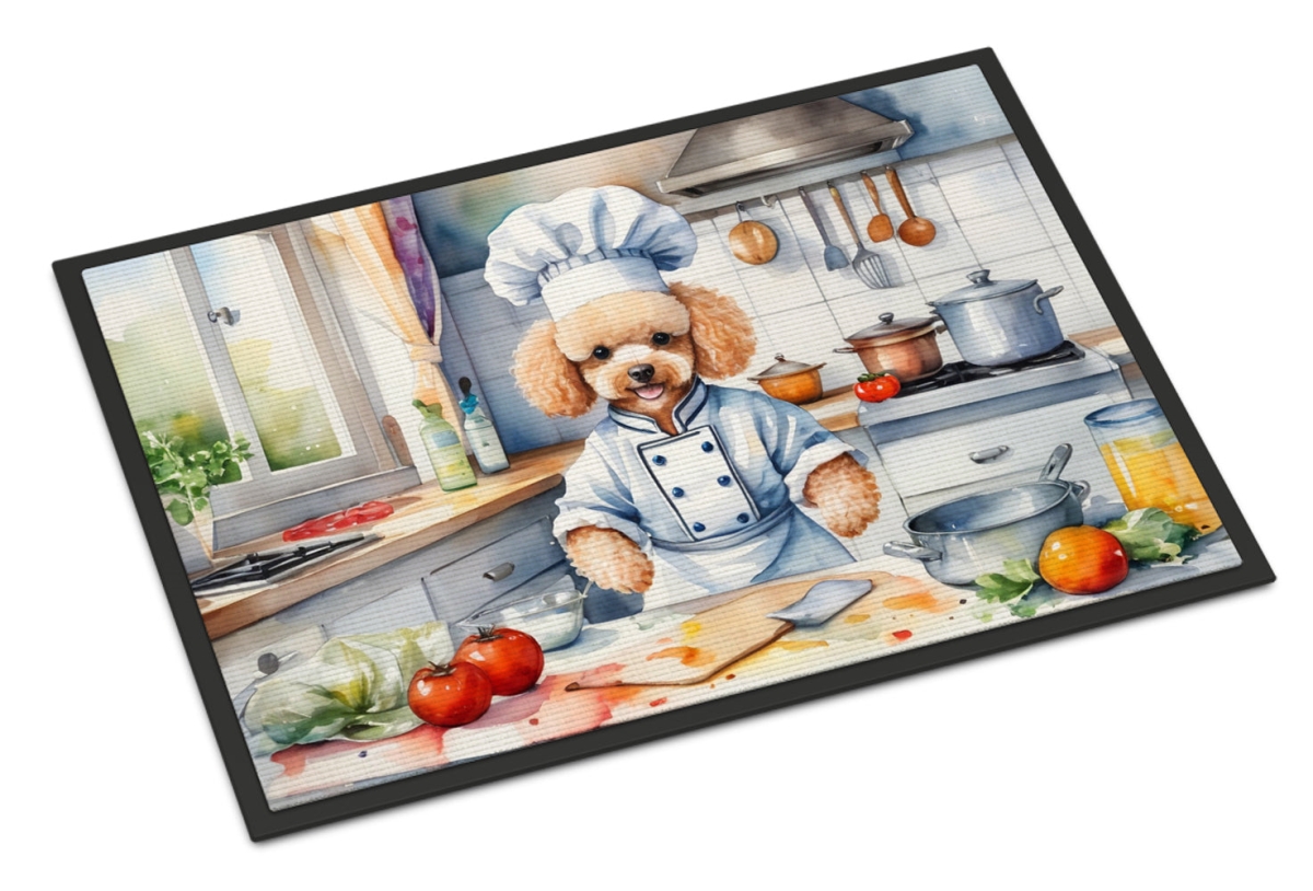 DAC6308MAT 18 x 27 in. Poodle The Chef Doormat