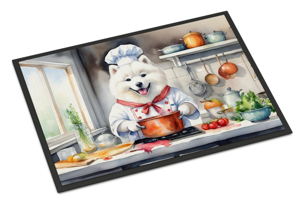 DAC6319MAT 18 x 27 in. Samoyed The Chef Doormat
