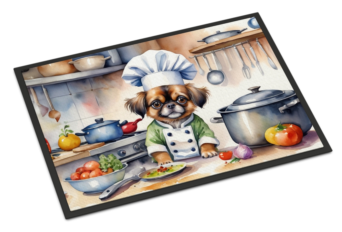 DAC6333MAT 18 x 27 in. Tibetan Spaniel The Chef Doormat