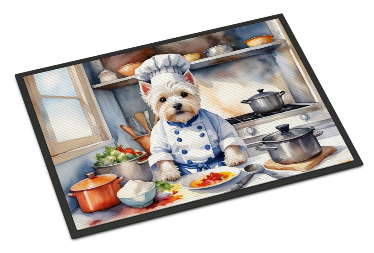 18 x 27 in. Westie The Chef Doormat