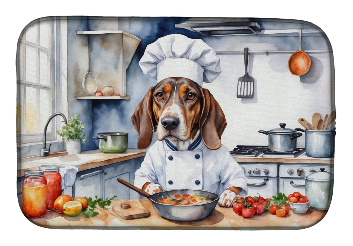 Picture of Carolines Treasures DAC6186DDM 21 x 14 in. American English Coonhound The Chef Dish Drying Mat