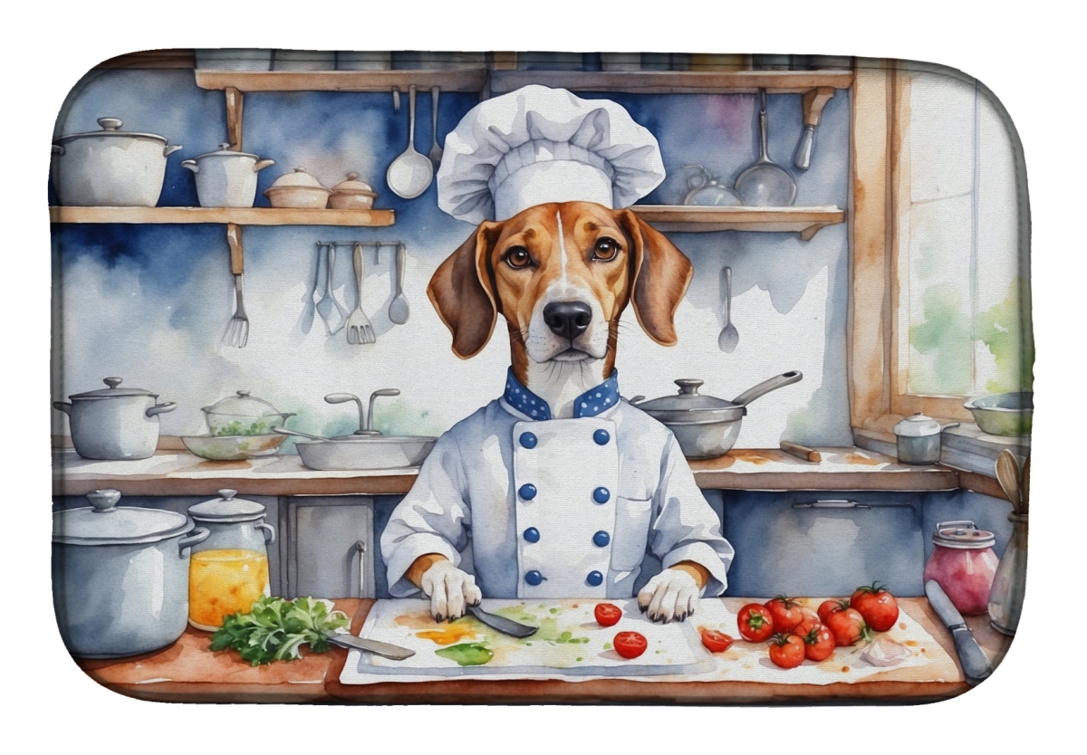 Picture of Carolines Treasures DAC6188DDM 21 x 14 in. American Foxhound The Chef Dish Drying Mat