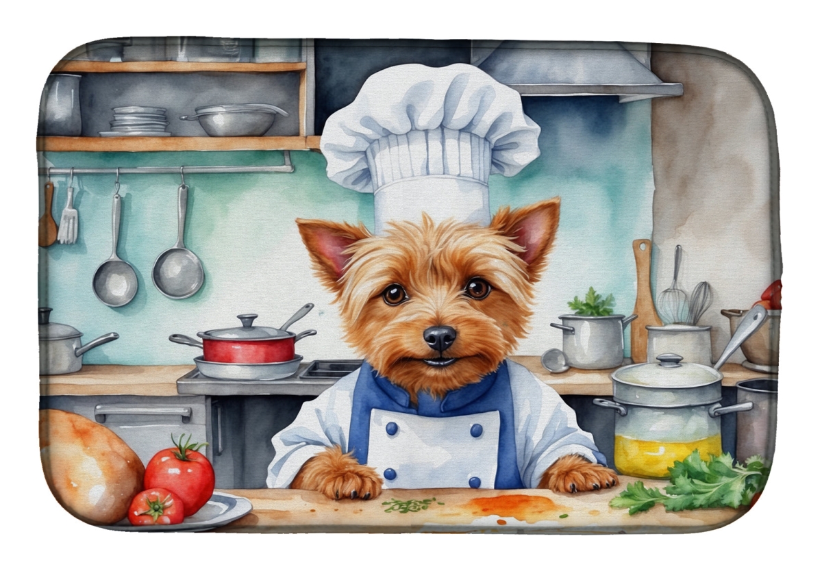 Picture of Carolines Treasures DAC6194DDM 21 x 14 in. Australian Terrier The Chef Dish Drying Mat