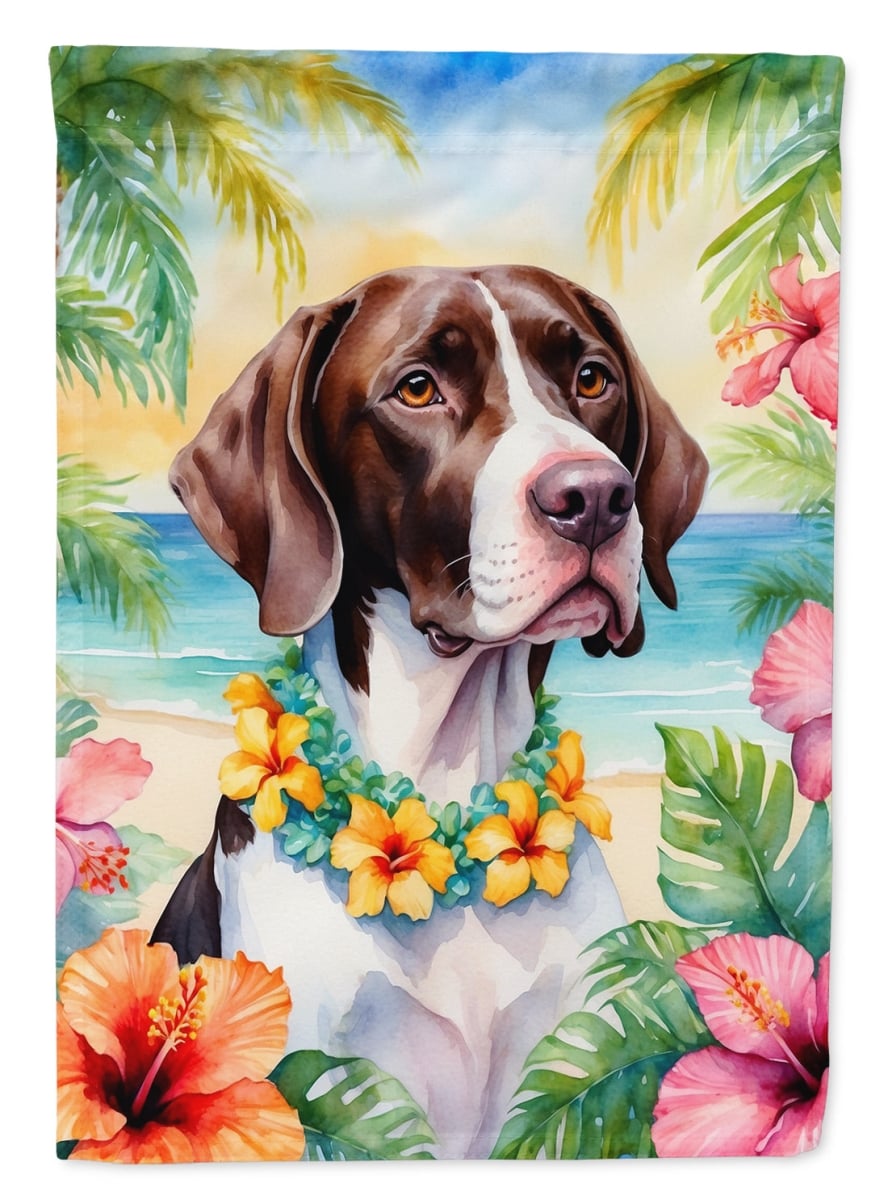 DAC6492GF 15.5 x 11.25 in. Pointer Luau Garden Flag