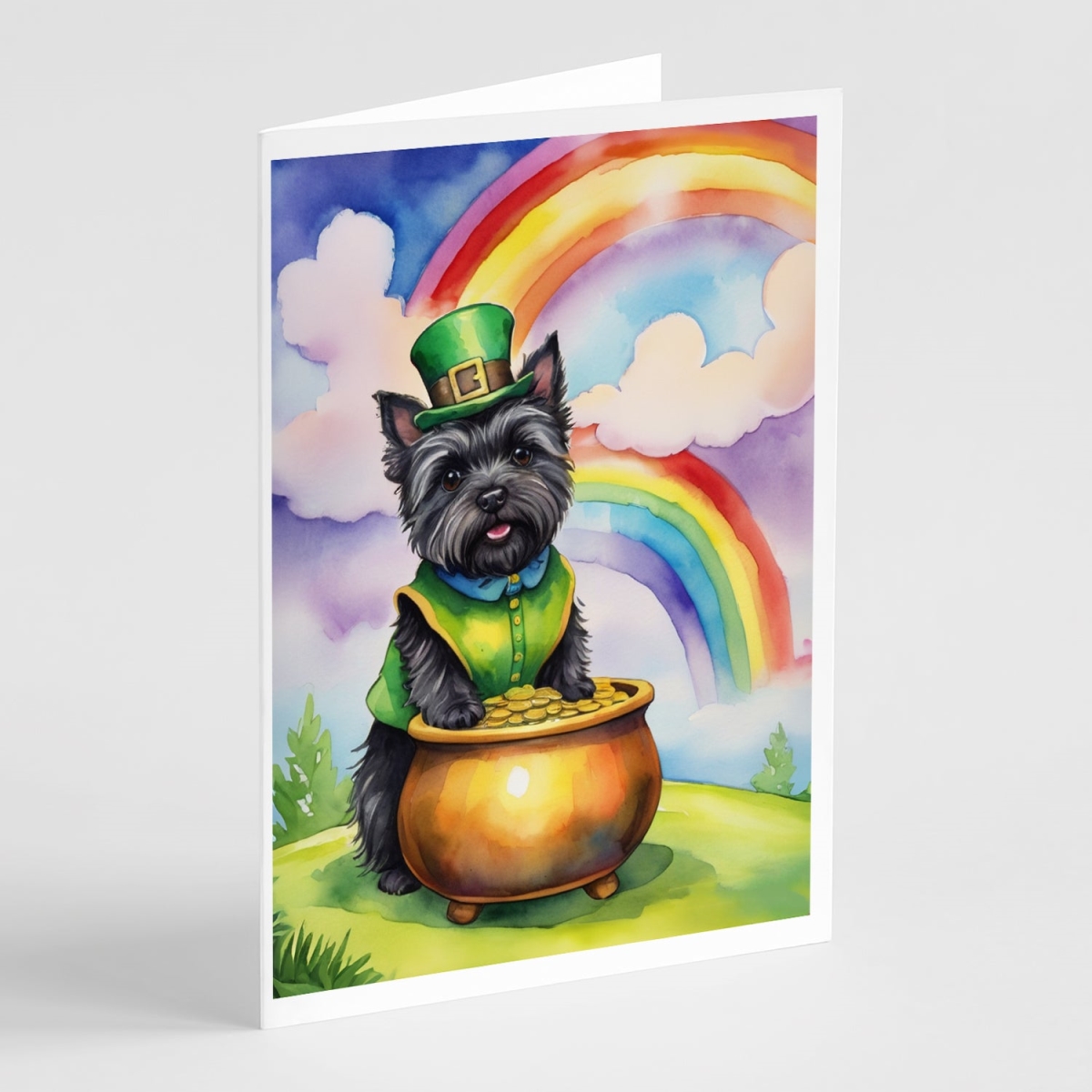 DAC5508GCA7P 5 x 7 in. Cairn Terrier St Patricks Day Greeting Cards - Pack of 8