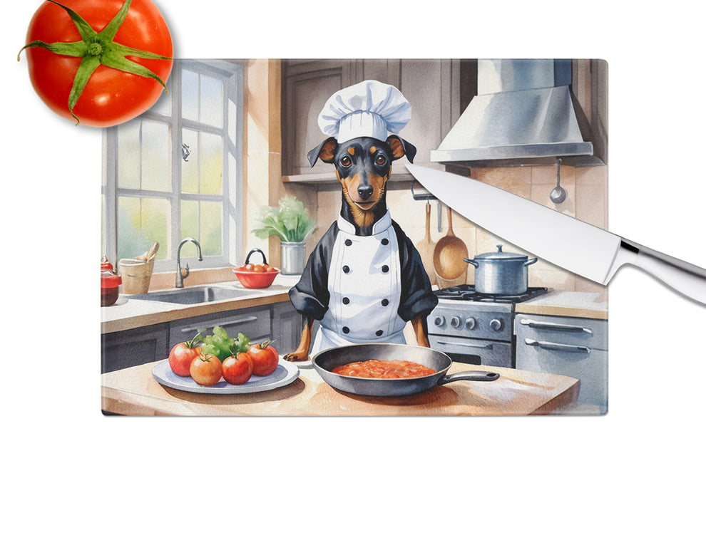 DAC6285LCB 15 x 12 in. Manchester Terrier The Chef Glass Cutting Board